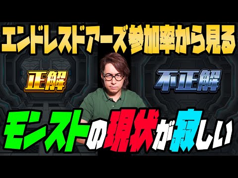 【モンスト】エンドレスドアーズから見るモンストの現状に寂しさを感じる【ぎこちゃん】【モンスターストライク】