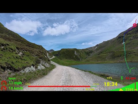 Scenic Gravel Indoor Cycling Uphill Workout Ahrntal Alps Italy Garmin 4K Video
