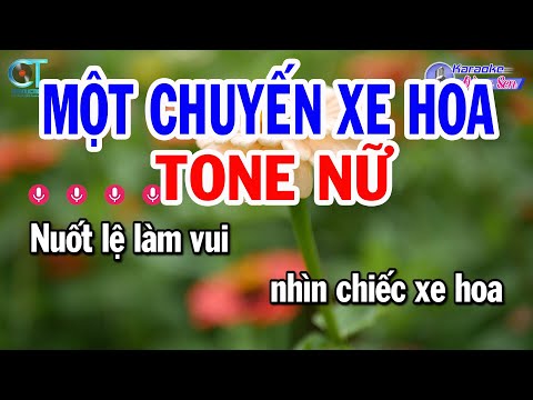 Karaoke Một Chuyến Xe Hoa Tone Nữ ( Am ) Nhạc Sống Mới Nhất || Karaoke Đồng Sen