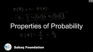 Properties of Probabilities