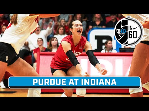 Purdue at Indiana | Oct. 11, 2023 | B1G Volleyball in 60