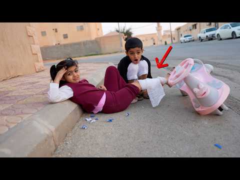 عبودي يهتم باخته الصغيره !!!