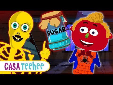Johny Johny SIM PAPA Músicas | Rimas infantis assustadoras  @Casa Teehee - TeeHee Town Brasil ​