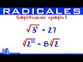 Simplificación de Raíces y Exponentes