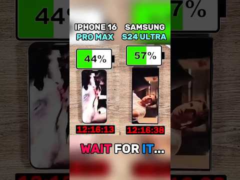 🔋 iPhone 16 Pro Max vs 🔋Samsung S24 Ultra Ultimate Battery Drain Test!!