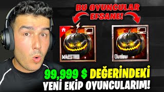 99,999$ DEĞERİNDEKİ YENİ EKİP OYUNCULARIM! PUBG MOBILE