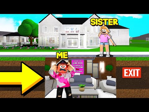 My SISTER Trapped Me In Her UNDERGROUND BASEMENT.. (Roblox Bloxburg)