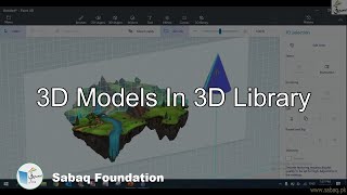 3D Models in 3D Library