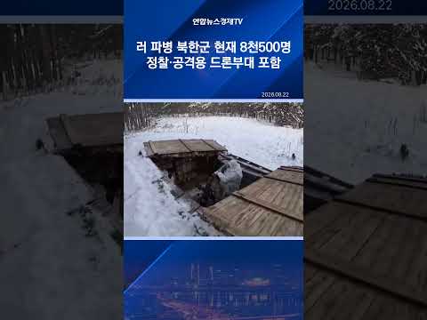 "러 파병 북한군 현재 8천500명…정찰·공격용 드론부대 포함"