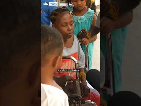 Disabled children forced to flee fighting in Sudan