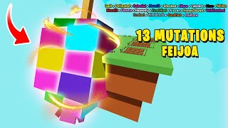 I grew EVERY MUTATION on FEIJOA in roblox grow a garden...
