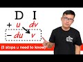 DI Method in Integration by Parts