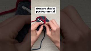 Crocheting a Pocket for My Hungry Shark Pattern | #amigurumi