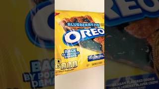 OREO Blueberry Pie Sandwich Cookies Limited Edition #unboxing #oreo  #fyp #snacks #cookies