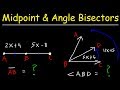 Midpoints, Bisectors, and Angle Measures