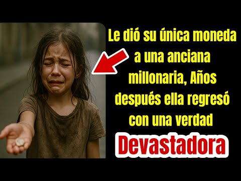 Niña de la calle le da su única moneda a una anciana! Años después lo que ocurre te hará llorar.