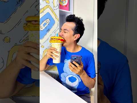 Cómo comer Hamburguesa y Soda correctamente 🍔 🥤