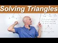 Solving Triangles with Law of Sines and Cosines