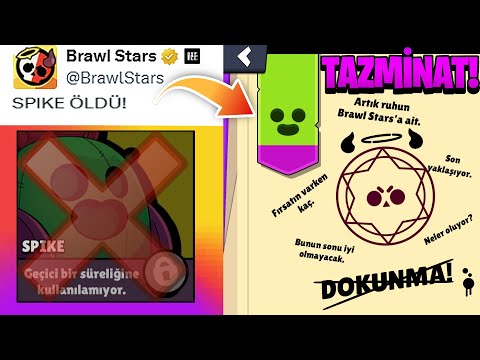 Spike ÖLDÜ ? ÜCRETSİZ TAZMİNAT GELİYOR - Brawl Stars