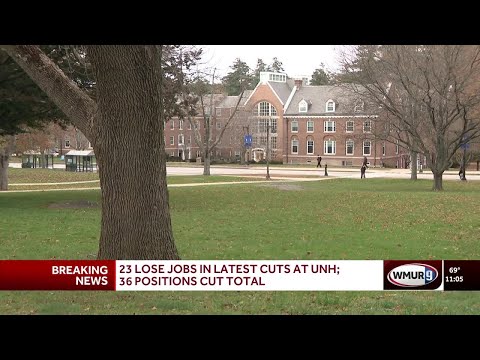 YouTube video thumbnail: University of New Hampshire President Announces More Cuts; 36 Positions Eliminated