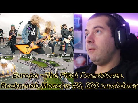 🎮GAMER REACTS - Europe - The Final Countdown. Rocknmob Moscow #9, 220 musicians
