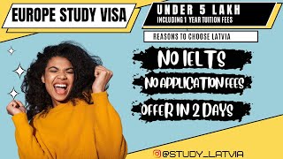 Reasons to choose Latvia| Europe study visa in 5lakh| No IELTS required| September Intake