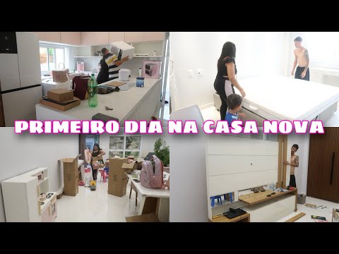 PRIMEIRO DIA NA CASA NOVA | MONTAMOS AS CAMAS O RACK | NOS ADAPTANDO NA CASA PRÓPRIA | Dani Mendes