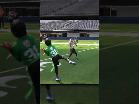 7 year old makes TOUCHDOWN in NFL Stadium #shorts