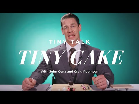John Cena & Craig Robinson Make a Tiny Cake | Tiny Talk