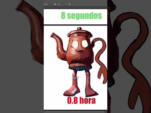 Dibujando a Tatata Sahur en 8 segundos, 8 minutos, 0.8 horas y 8 meses 🫖🗣️ #tatatasahur