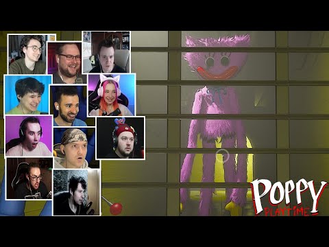 Реакция Летсплейщиков на Киси Миси в Poppy Playtime Chapter 2