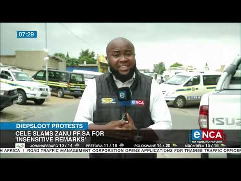 Diepsloot Protests | WATCH | Cele slams Zanu PF SA for 'insensitive remarks'