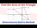 Triangle Area Calculation and Determinants