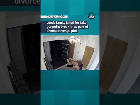 Family jailed for fake gunpoint break-in #itvnews #leeds