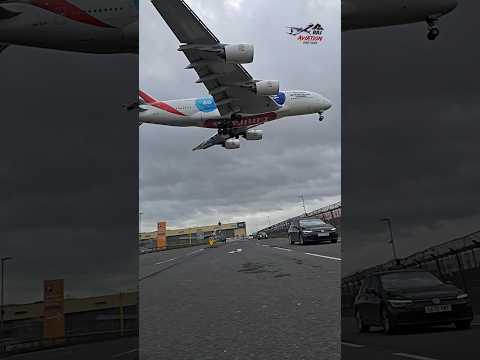 Grand Slam Tennis Livery!🔥 Emirates Airbus A380 🇦🇪✈️👑. #emirates #airbusa380 #grandslamtennis