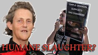“There Is No Humane Slaughter” | Emotional Temple Grandin Protest