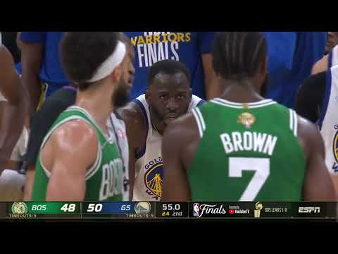 Altercation breaks out as Draymond Green & Jaylen Brown get tangled up | NBA on ESPN video clip