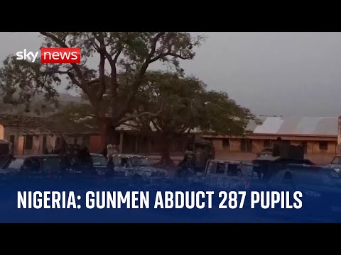 Gunmen in northwest Nigeria have abducted at least 287 students from a school