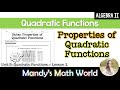 Understanding Quadratic Functions
