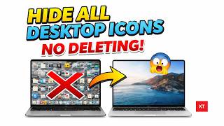 How to hide all desktop icons on Mac without DELETING - Hide Folders, files, App everything