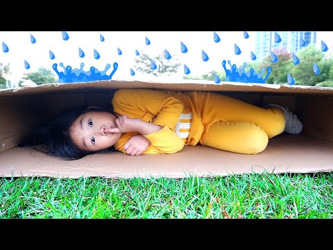 보람이가 폭우에 대비하고 있어요! Rainy Day Outdoor Adventure