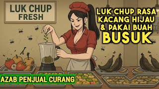 AZAB PENJUAL LUK CHUP CURANG PAKAI KACANG HIJAU & BUAH BUSUK | ANIMASI AZAB