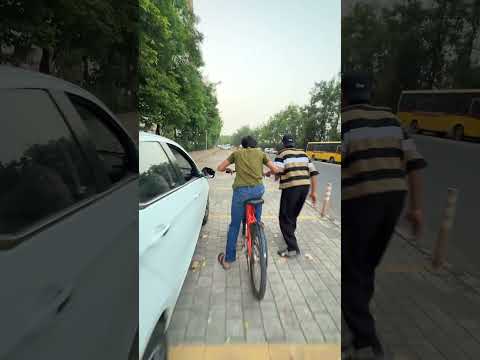 Car 🚘 Vs <strong>cycle</strong> 🚲 Vs Human🏃🏻‍➡️#shorts