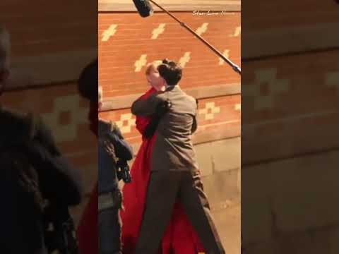 Timothee Chalamet & Gwyneth Paltrow Filming Kissing Scene On The Set of "Marty Supreme" NY!