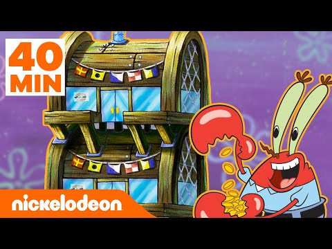 Bob Esponja | 40 MINUTOS do Siri Cascudo em reformas! | Nickelodeon em Português