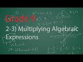 Multiplying and Simplifying Expressions