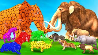 Spidey Elephant Mammoth vs Shadow Animals Itself Size Comparison Epic Battle Animal Revolt Battle