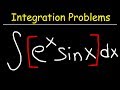 Integration by Parts: Solving e^x sin(x) dx