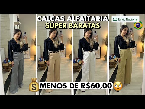 CALÇAS ALFAIATARIA MAIS BARATAS E LINDAS - COMPRINHAS MERCADO LIVRE roupas mercado livre cupom