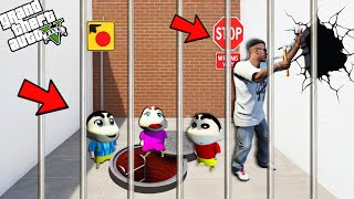 GTA 5 : Franklin , Shinchan and Pinchan & Himawari Arrested To Prison in GTA 5 ! JSS GAMER